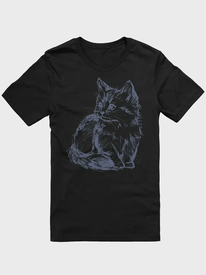 Artistic Sketch Cat T-Shirt product image (3)