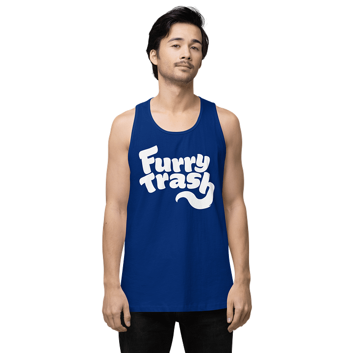 Furry Trash Tank – Bubble Logo (White Print) product image (43)