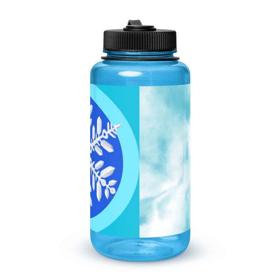 snowflake Wide Mouth Plastic Water Bottle product image (3)