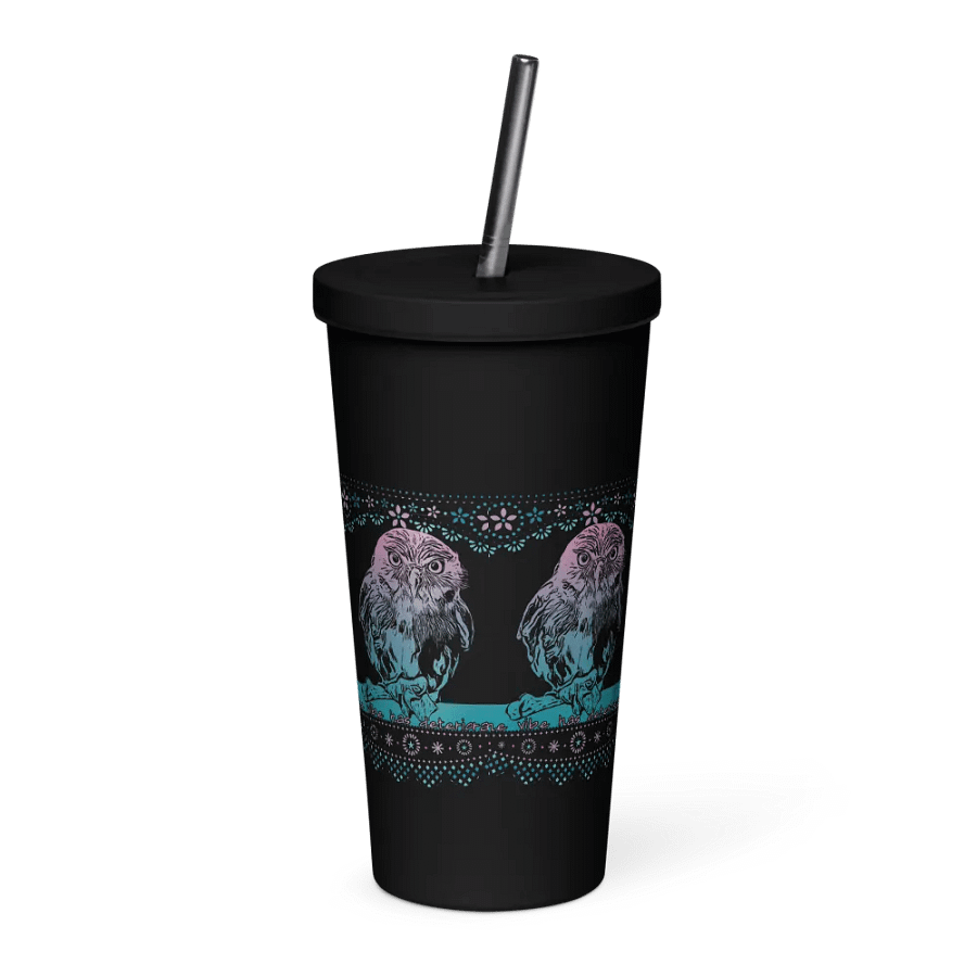 KC, The Vibe (owl), Black Tumbler product image (2)