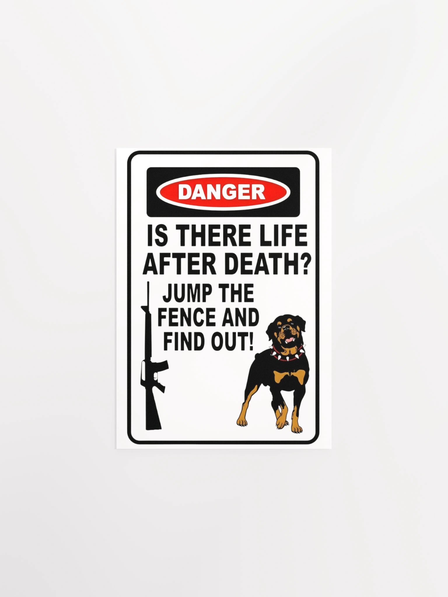 Rottweiler Danger Poster product image (8)