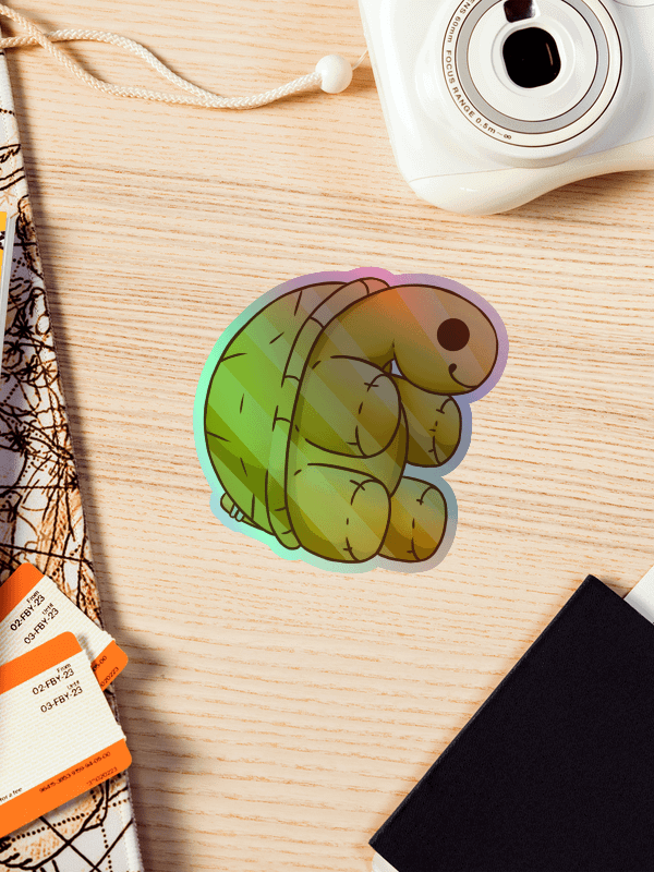 Sticker Holographique Johnson doré product image (1)