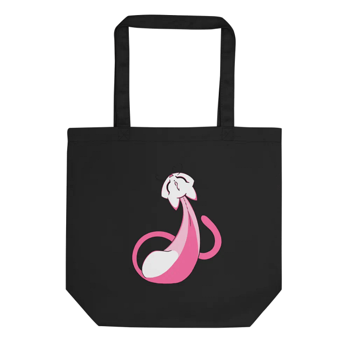 Calming Pink Cat Totebag / Black-Oyster product image (1)