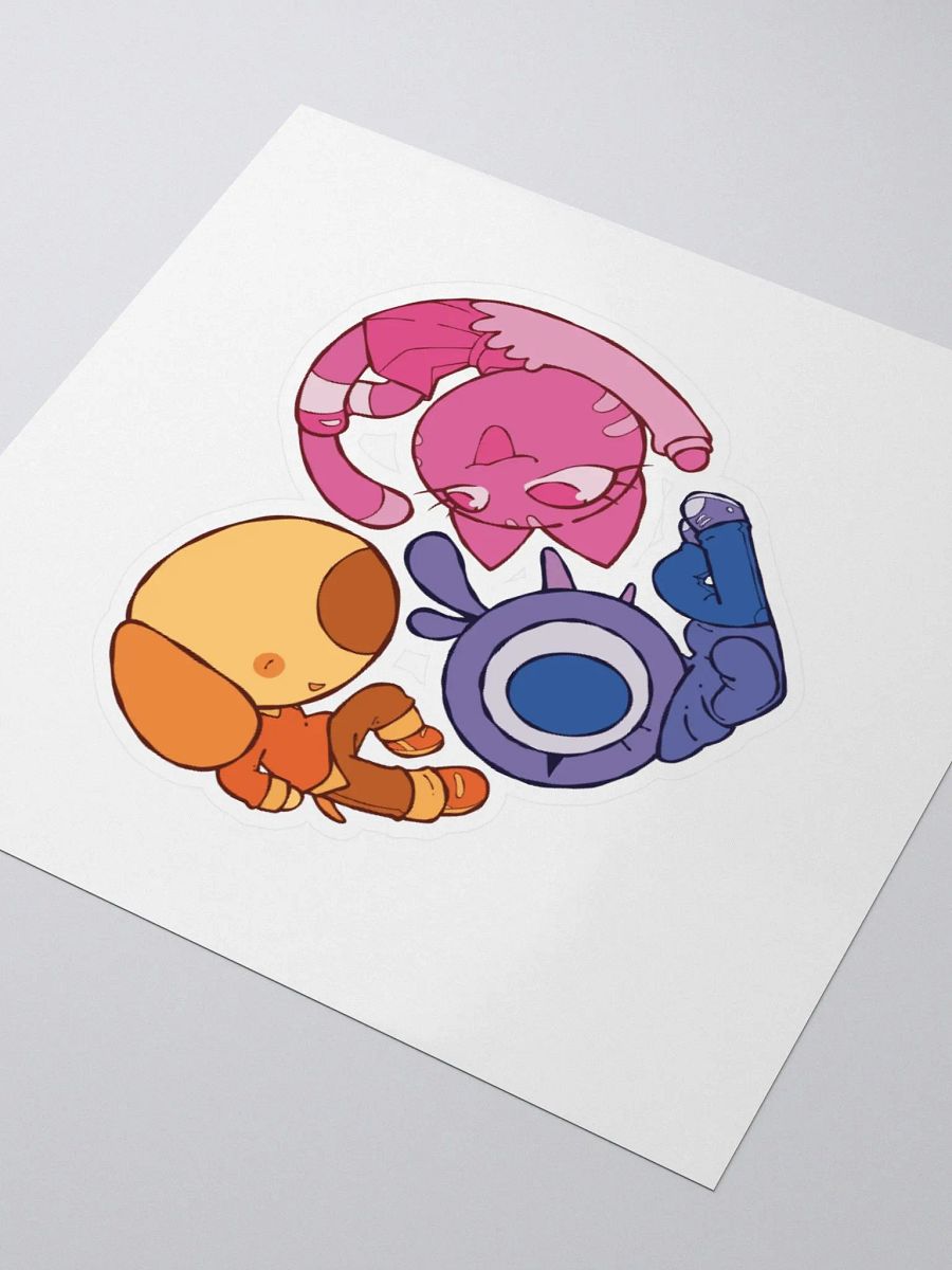 CatBirdDog Heart Sticker product image (3)