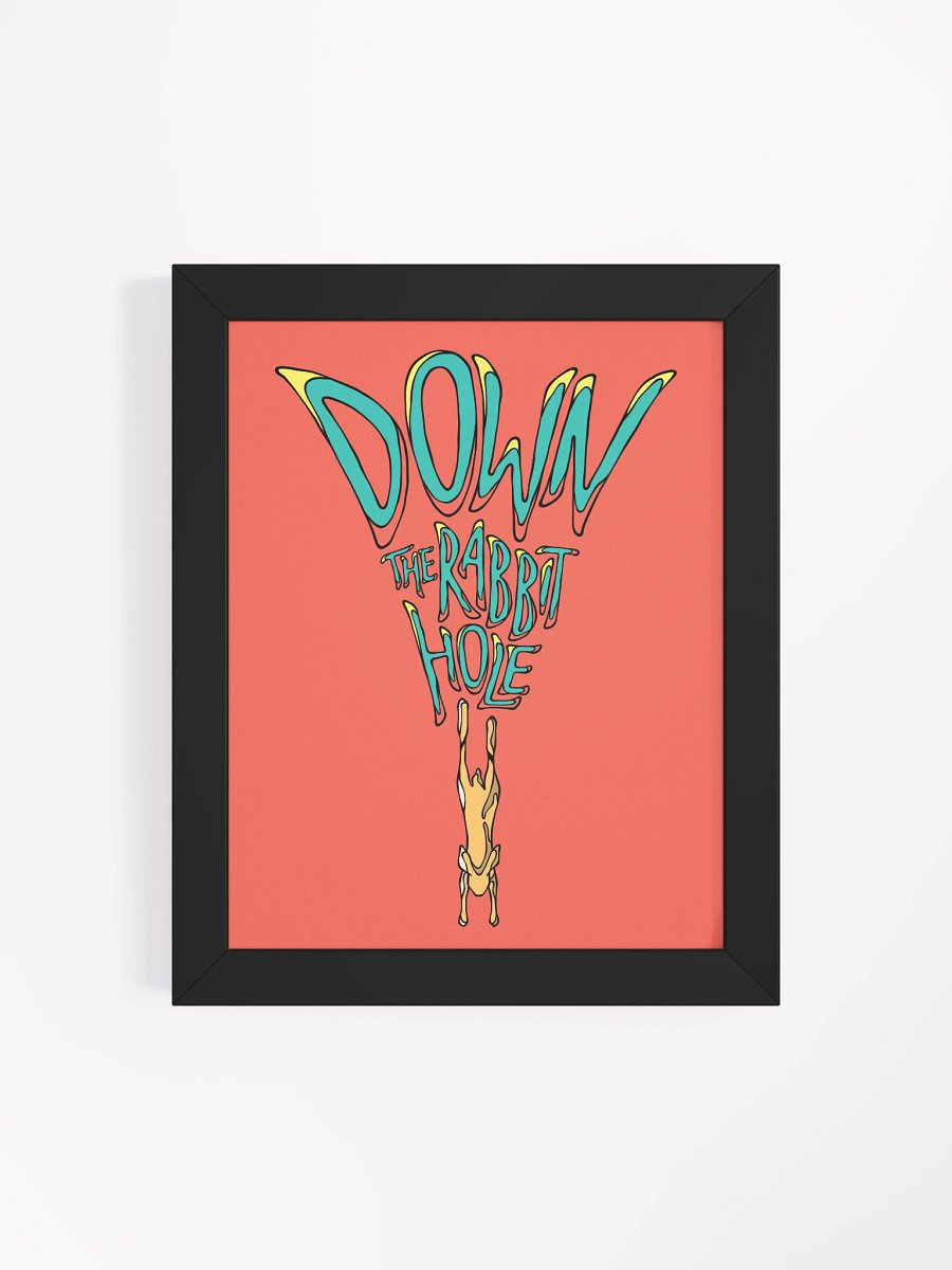 Down the Rabbit Hole - Framed Rectangle Poster product image (20)