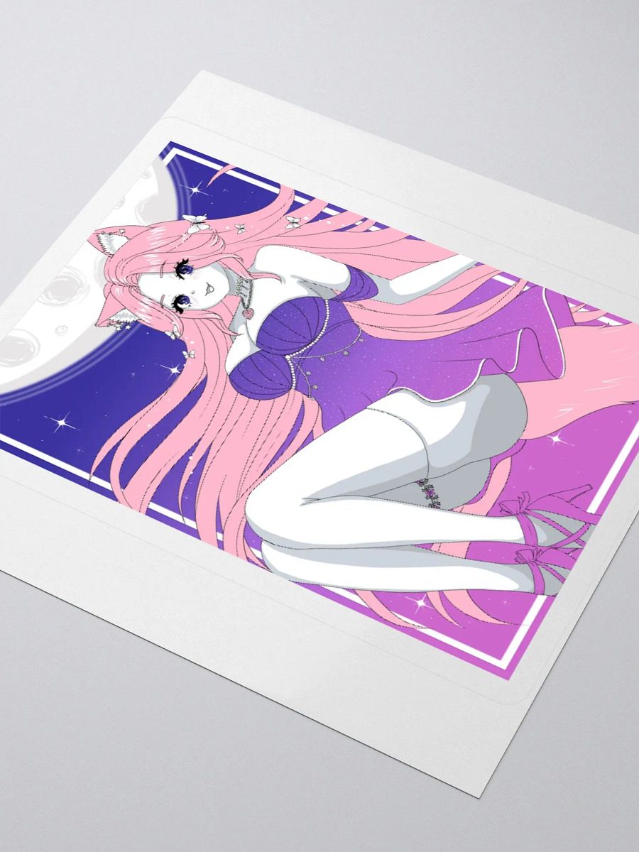 Moonlit Waifu Sticker Set (B & W) product image (3)