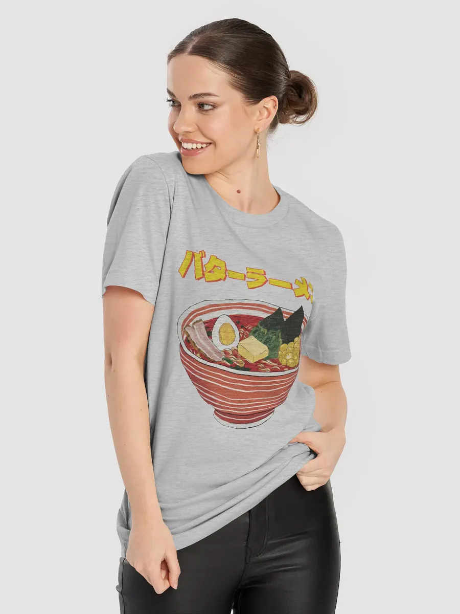 Butter Ramen Japanese Style ukiyo-e Unisex Bella Canvas 3001 T-shirt product image (8)