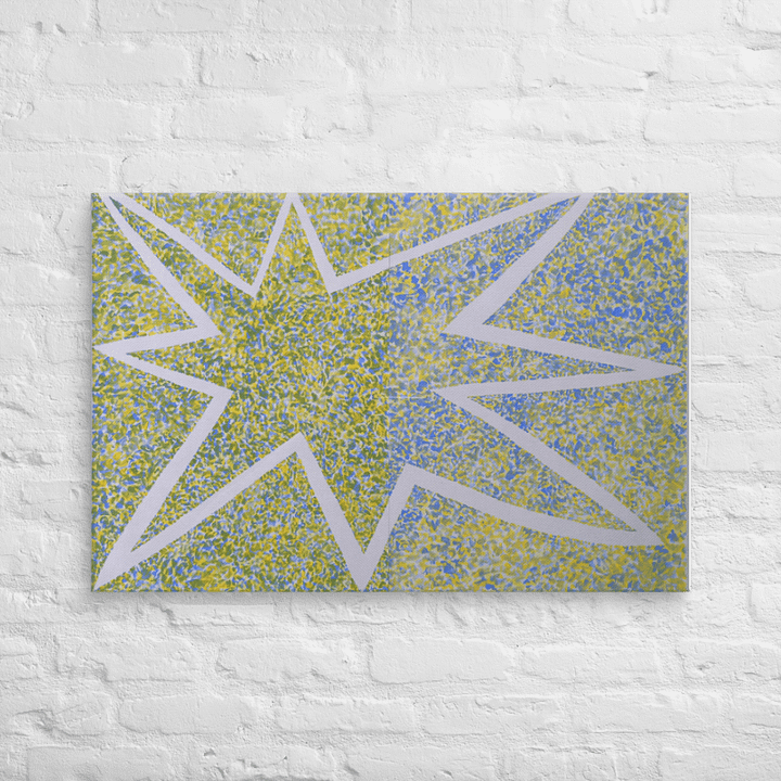 Yellow/Blue Blue/Yellow on Canvas (24" x 36") product image (2)