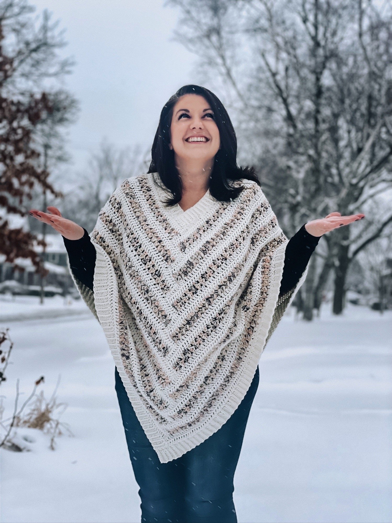 Maple Lodge Crochet Poncho Pattern | Instant PDF download with Photo Tutorial product image (2)