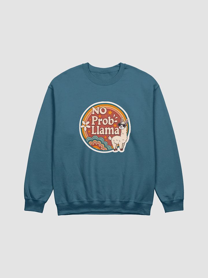 NO Prob-Llama Retro Crewneck Sweatshirt product image (6)