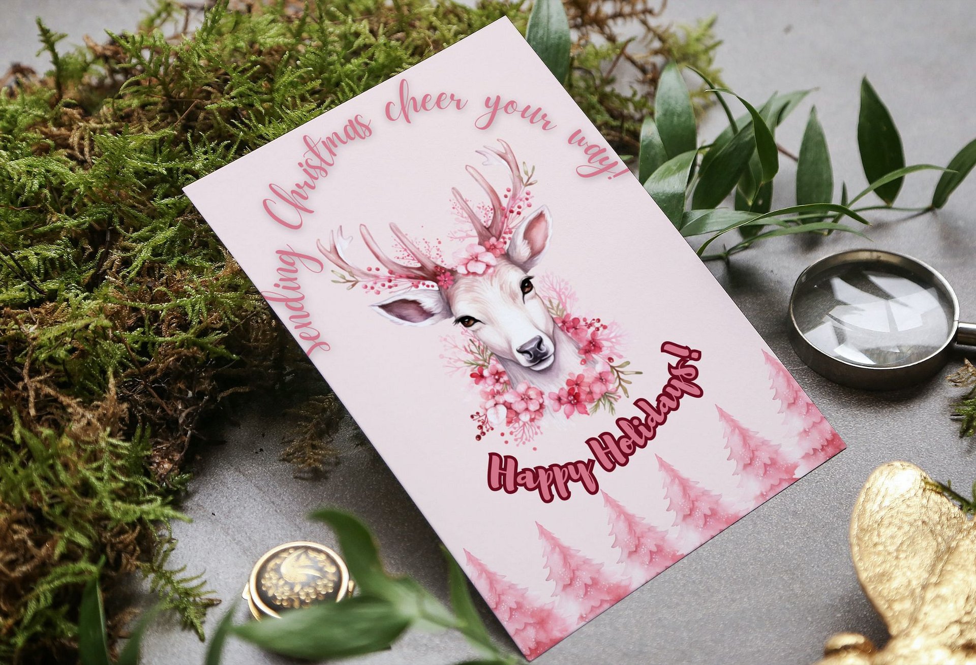 Christmas and New year greetings cards Bundle No 5 (5Cards) product image (5)