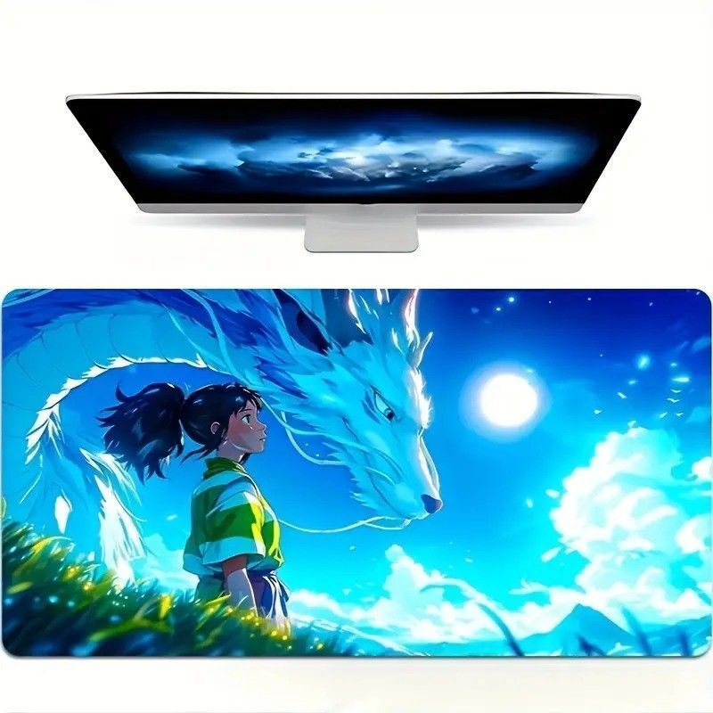 Spirited Away Chihiro & Haku Desk Mat | Non-Slip, Indoor Use product image (1)