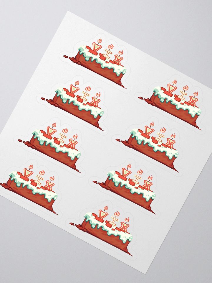 8x "I'll Make a Cake" /w Candles Sticker Pack product image (2)