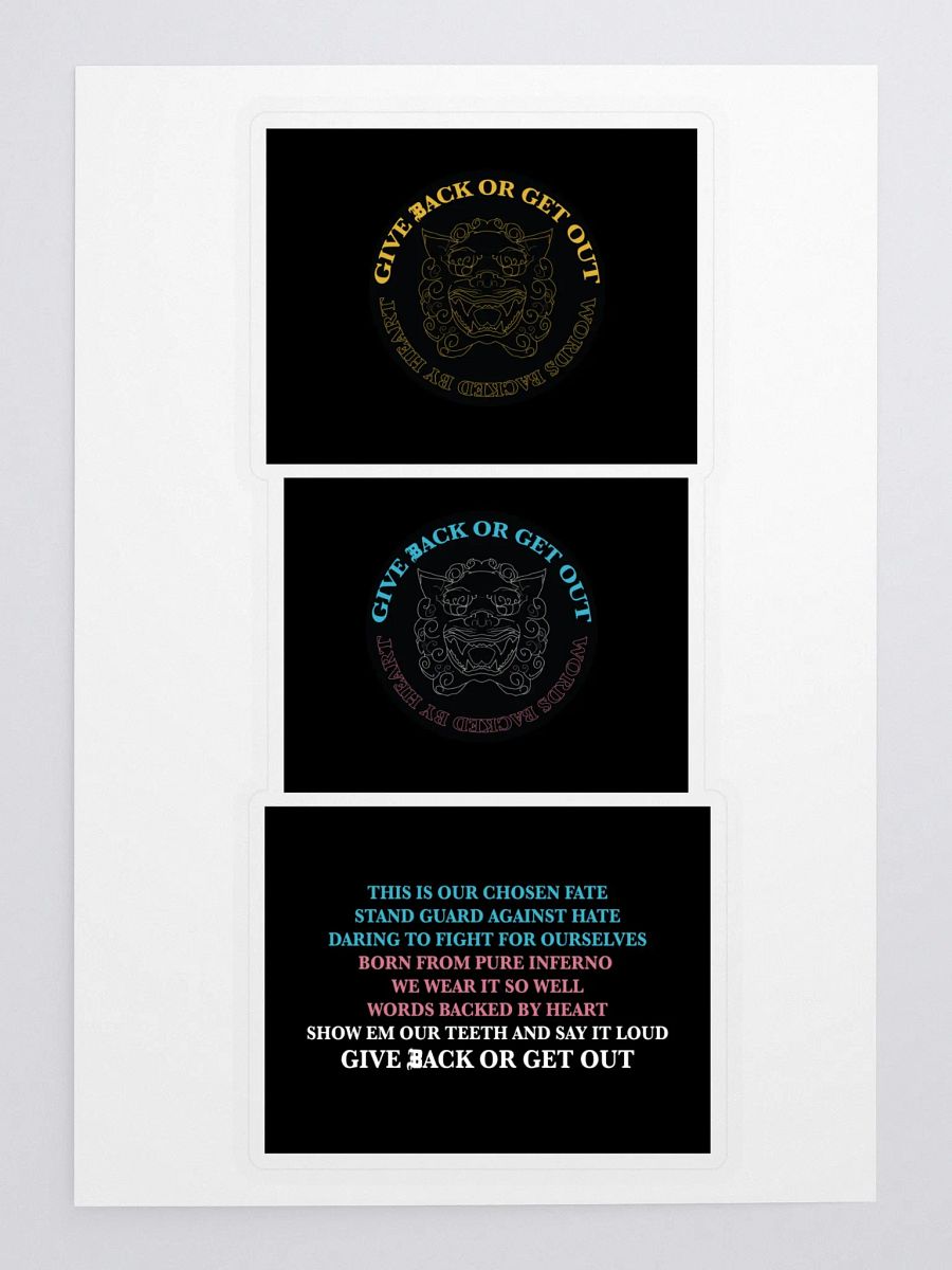 Logo and Mantra sticker set product image (3)