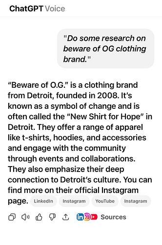 I asked AI about Beware of O.G.