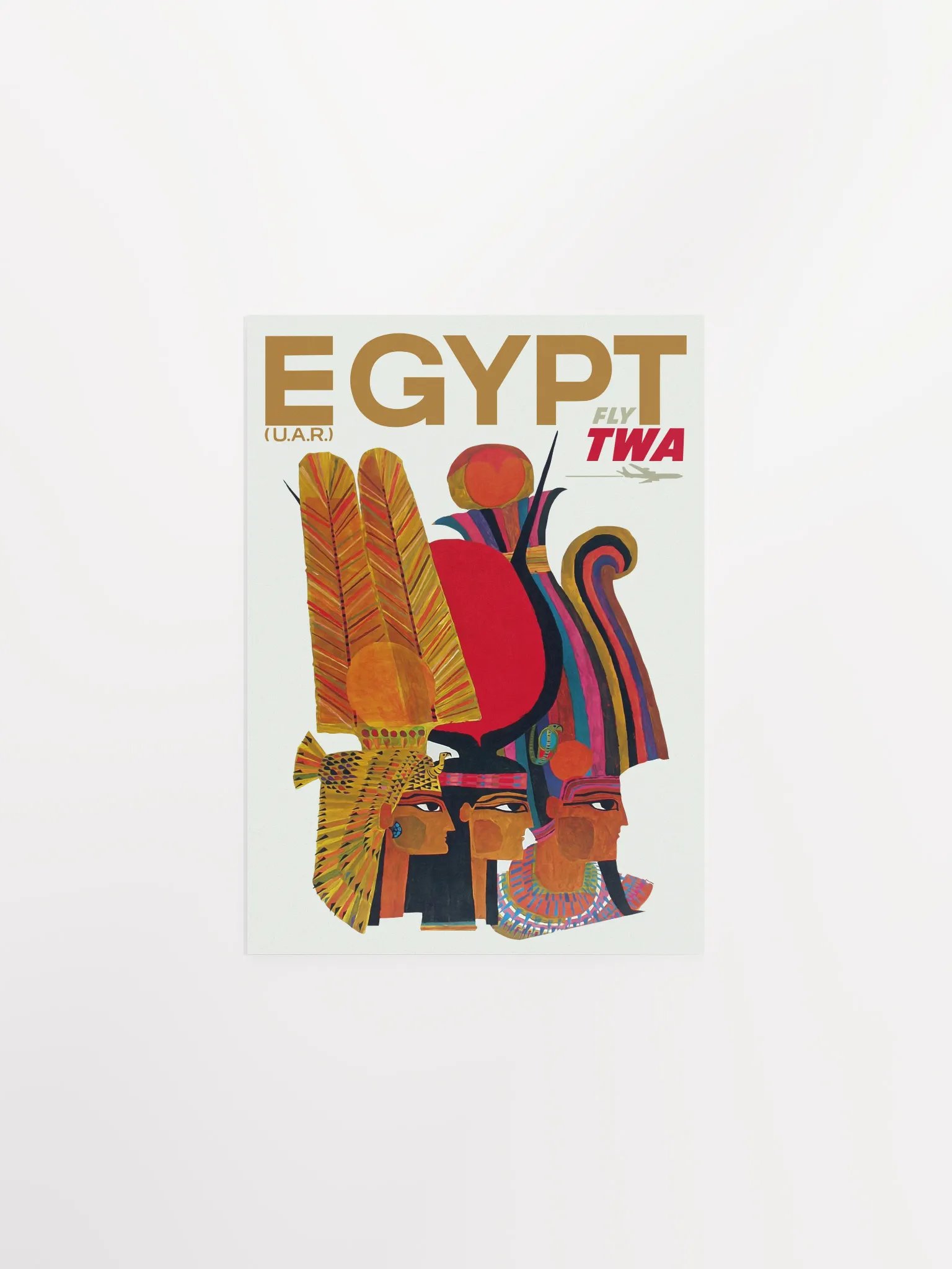 Egypt, TWA 1960 — retro vintage travel poster, retro travel art, retro travel wall art product image (7)