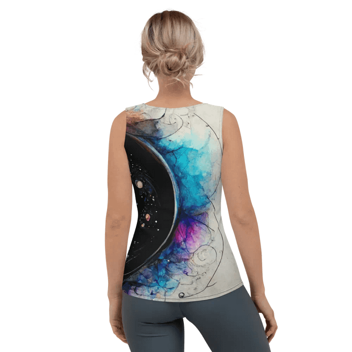 Cosmic Floral Vortex Women's Tank Top product image (2)