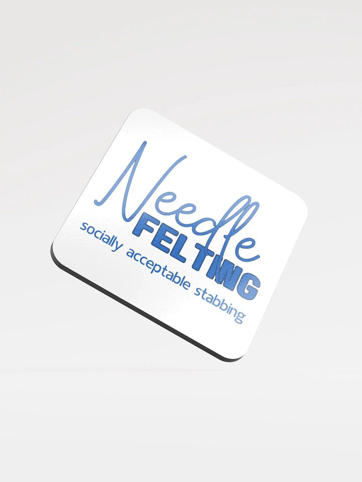 Coaster with a Funny Needle Felting Quote product image (1)