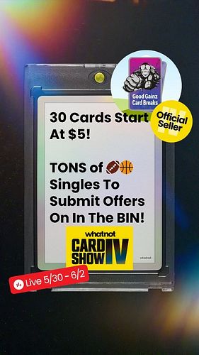 💳 Getting Ready For The WhatNot Card Show Like..
.
⭐If You Ever Wondered The Process of Uploading A Card On @whatnot for the ...