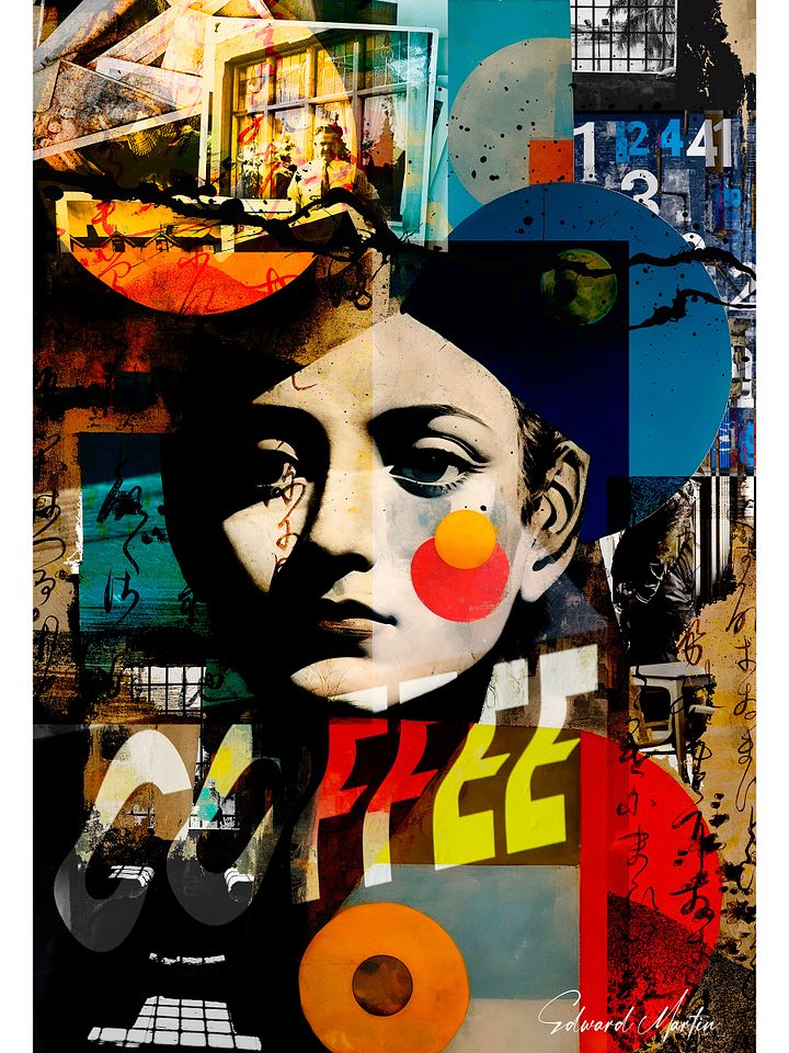 'No Sugar' by Edward Martin-Mixed Media Collage Print product image (1)