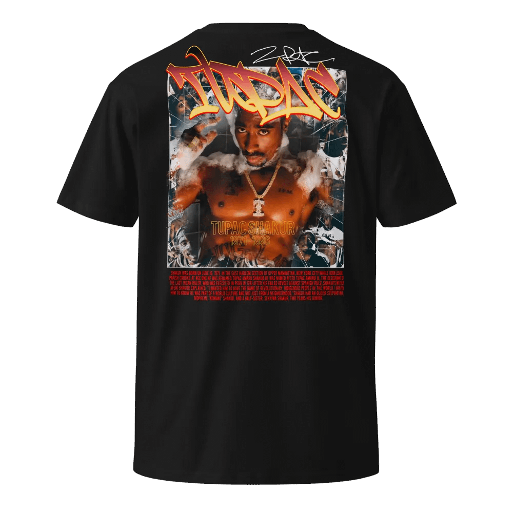 Tupac Tribute Gold Chain T-Shirt product image (6)