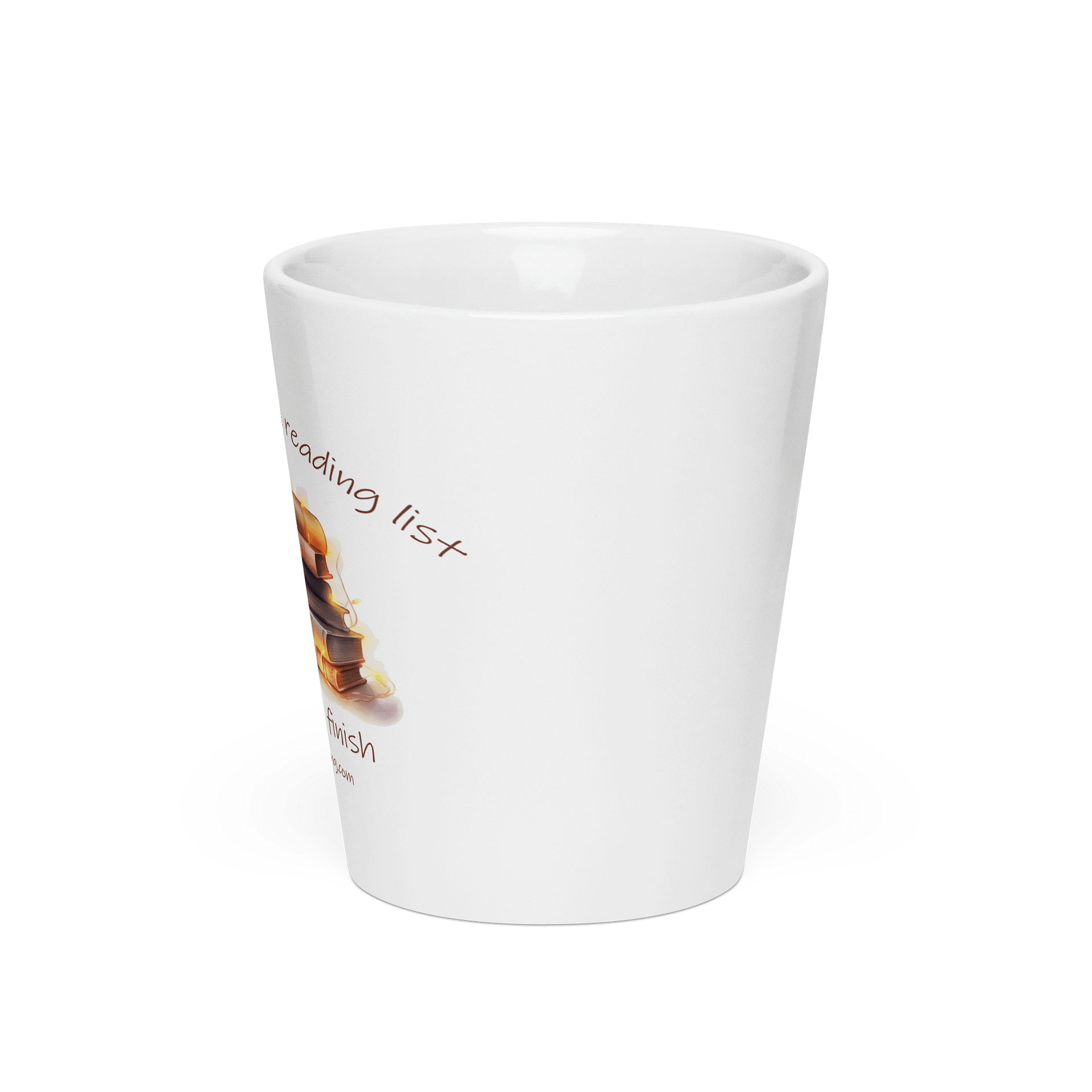 Born with a Reading List Latte Mug product image (3)