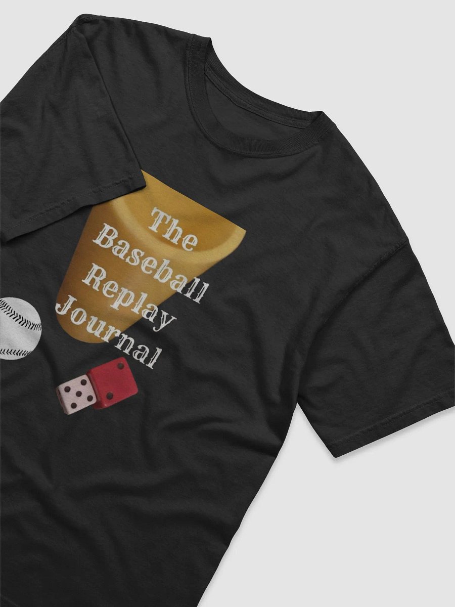 Baseball Replay Journal T-Shirt - Black product image (3)