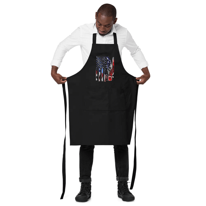 Patriotic Trucker Flag Apron product image (2)