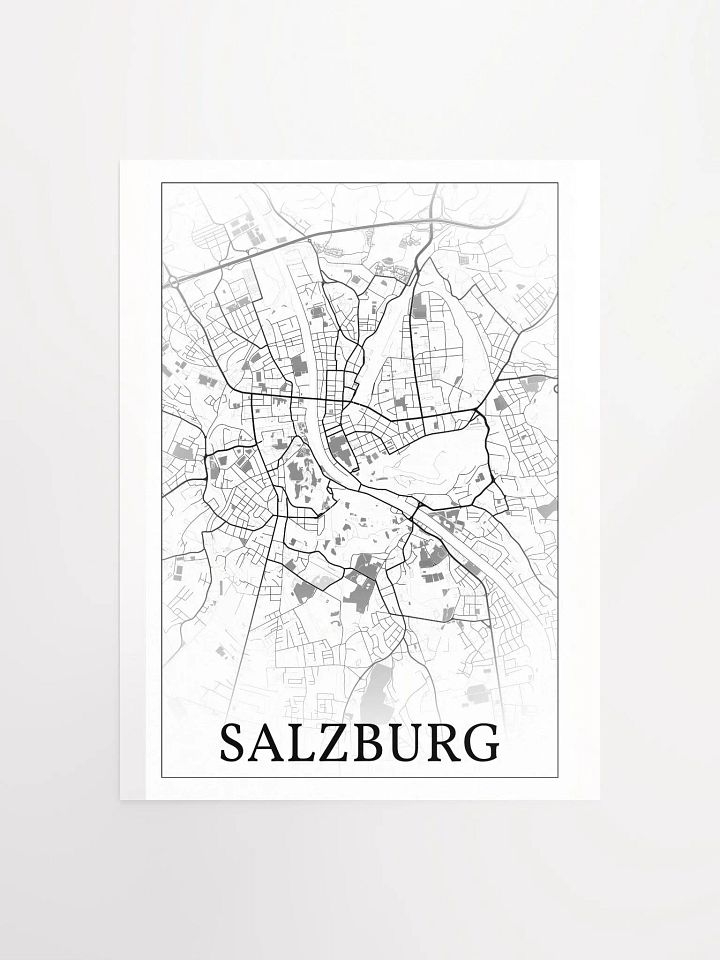 Salzburg, Austria, city map print product image (4)