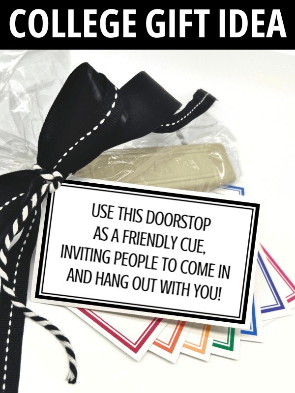 College Dorm Room Doorstop Gift Tags product image (1)