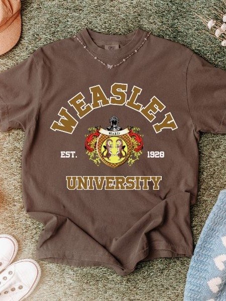Weasley University Vintage Collegiate Style Shirt product image (2)