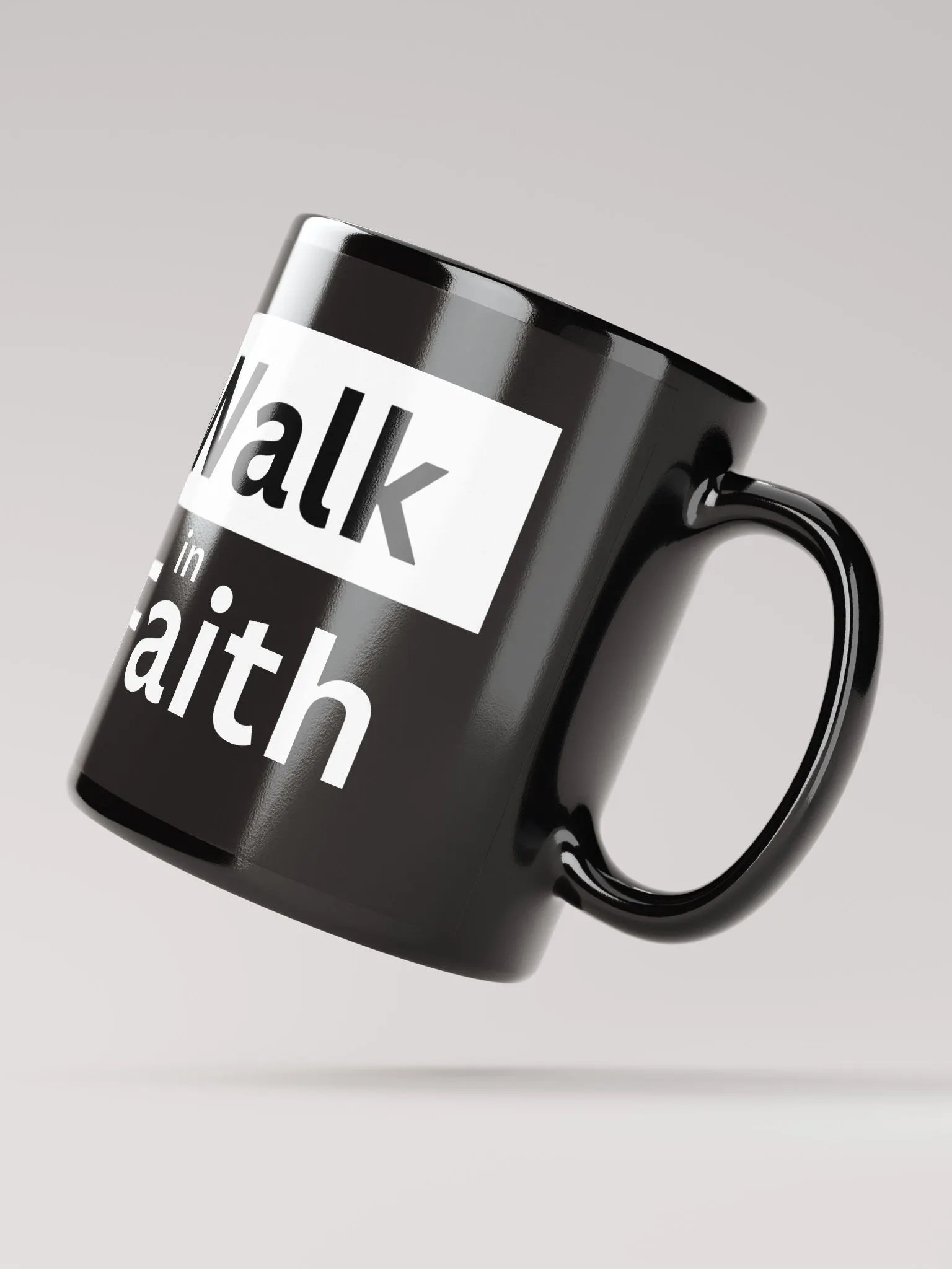 Black Mug: Walk in Faith with Jesus product image (2)