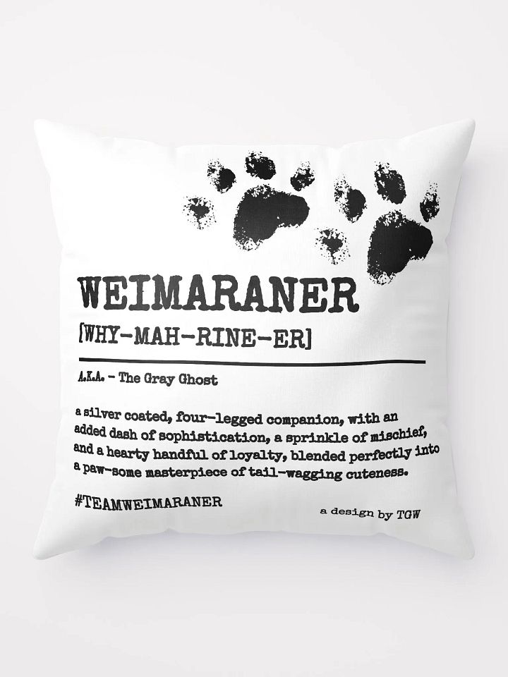 Definition of Weimaraner V2 - Pillow product image (2)