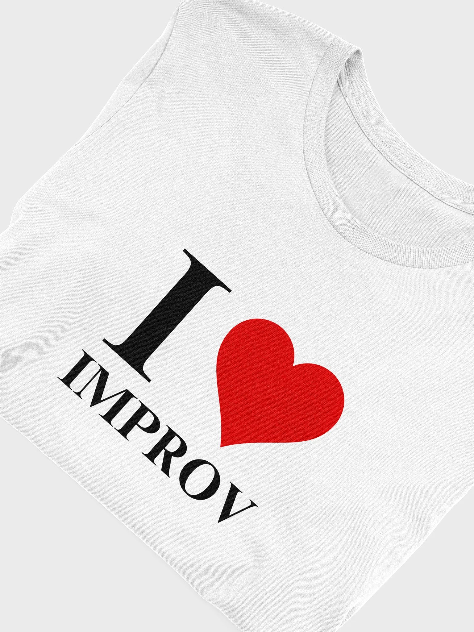I Love Improv Shirt (Black Print) product image (14)