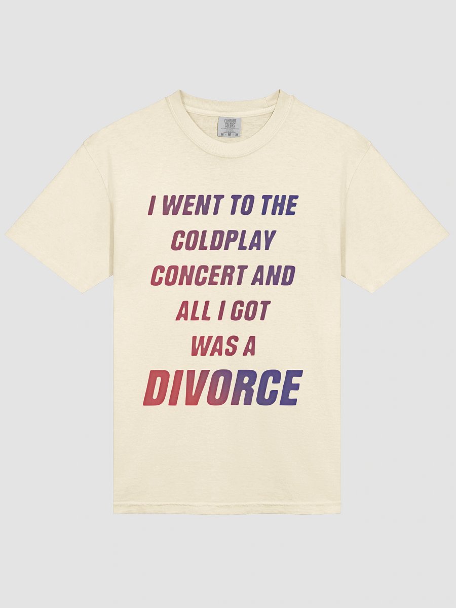 Coldplay Concert Divorce Gradient T-Shirt product image (5)
