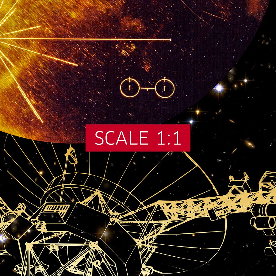 NASA Voyager 1 Golden Record — space poster, science print product image (6)