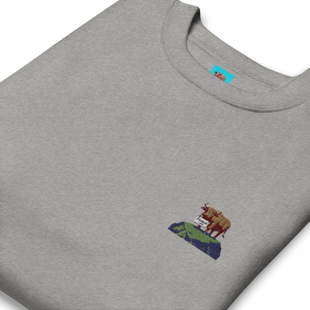 Ethereum is good image crewneck (grey) product image (12)