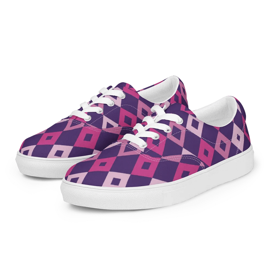 Geometric Harmony Men's Lace Up Canvas Shoes product image (12)