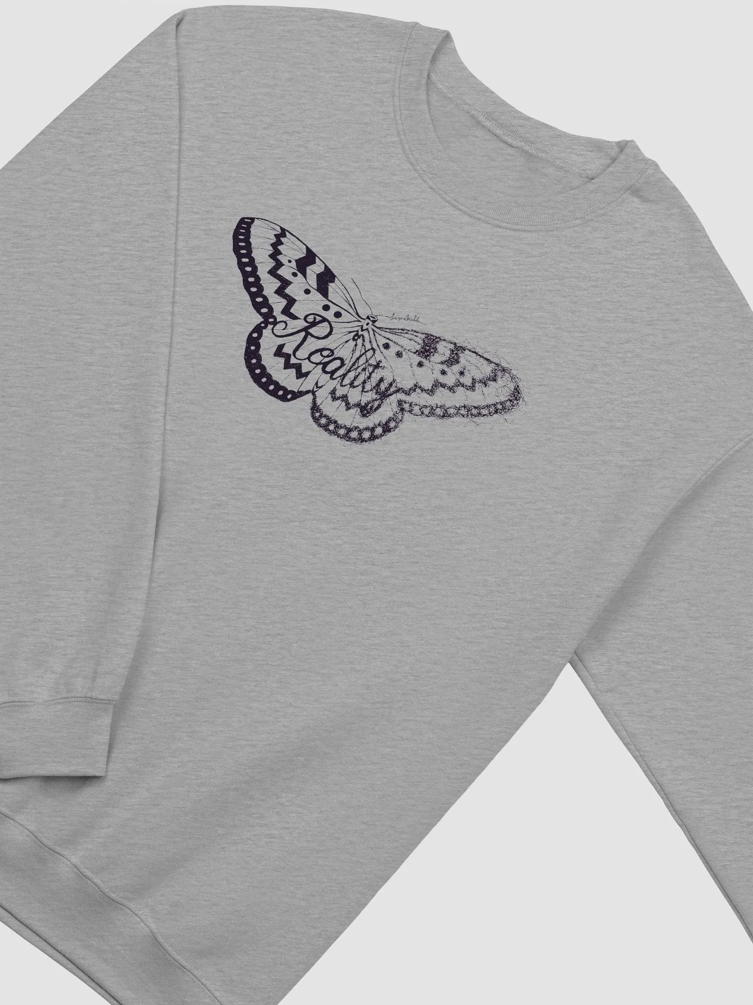 Dark Reality Moth Unisex Sweatshirt product image (8)