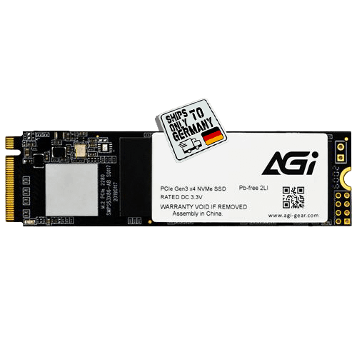 🇩🇪 1TB AGI Gear NVMe M.2 PCIe 3.0 x 3D NAND QLC (AGI1T0GIMAI298) product image (1)