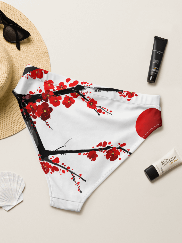 Blossom Burst - EcoChic High-Waisted Bikini Bottom product image (4)