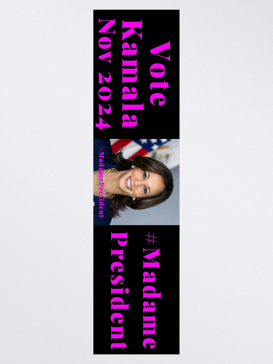 Vote Kamala - #MadamePresident Bumper Sticker product image (3)