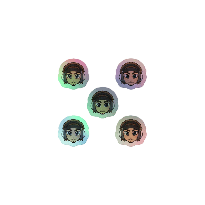 Mini Holographic Cush Stickers (5-set) product image (1)