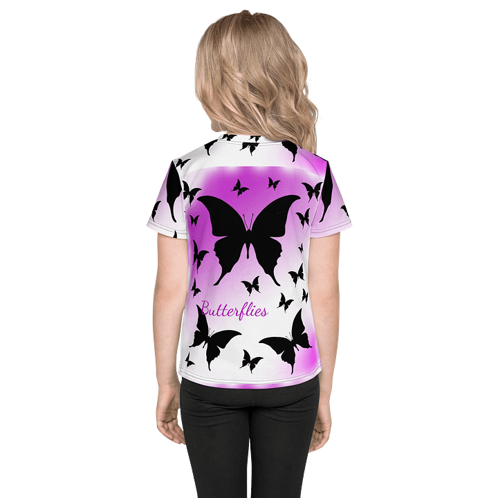 Butterflies design (photoshop by Dina R.) - Crew Neck T-Shirt product image (2)