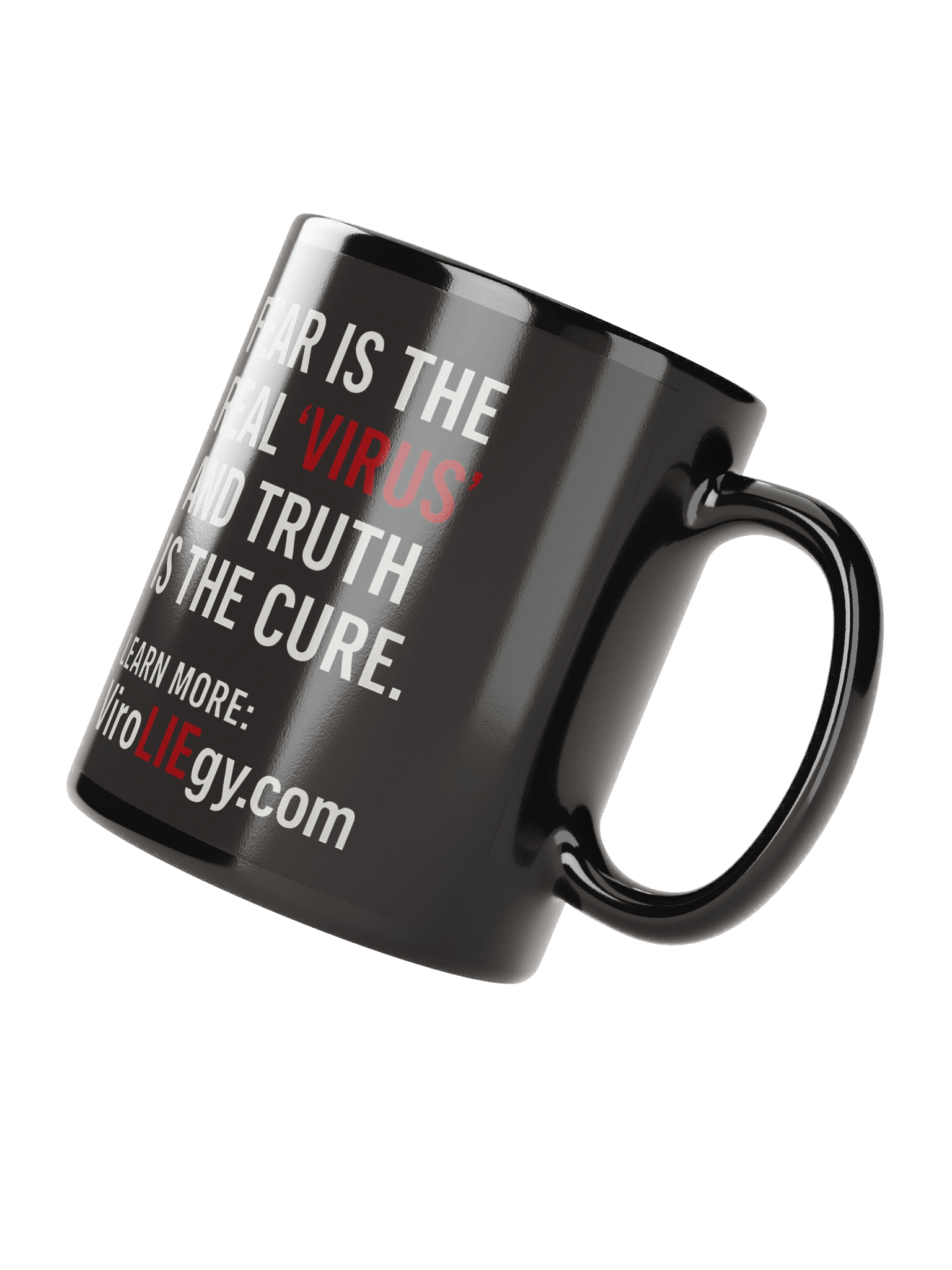 No "Virus" Zone - Black Glossy Mug product image (4)