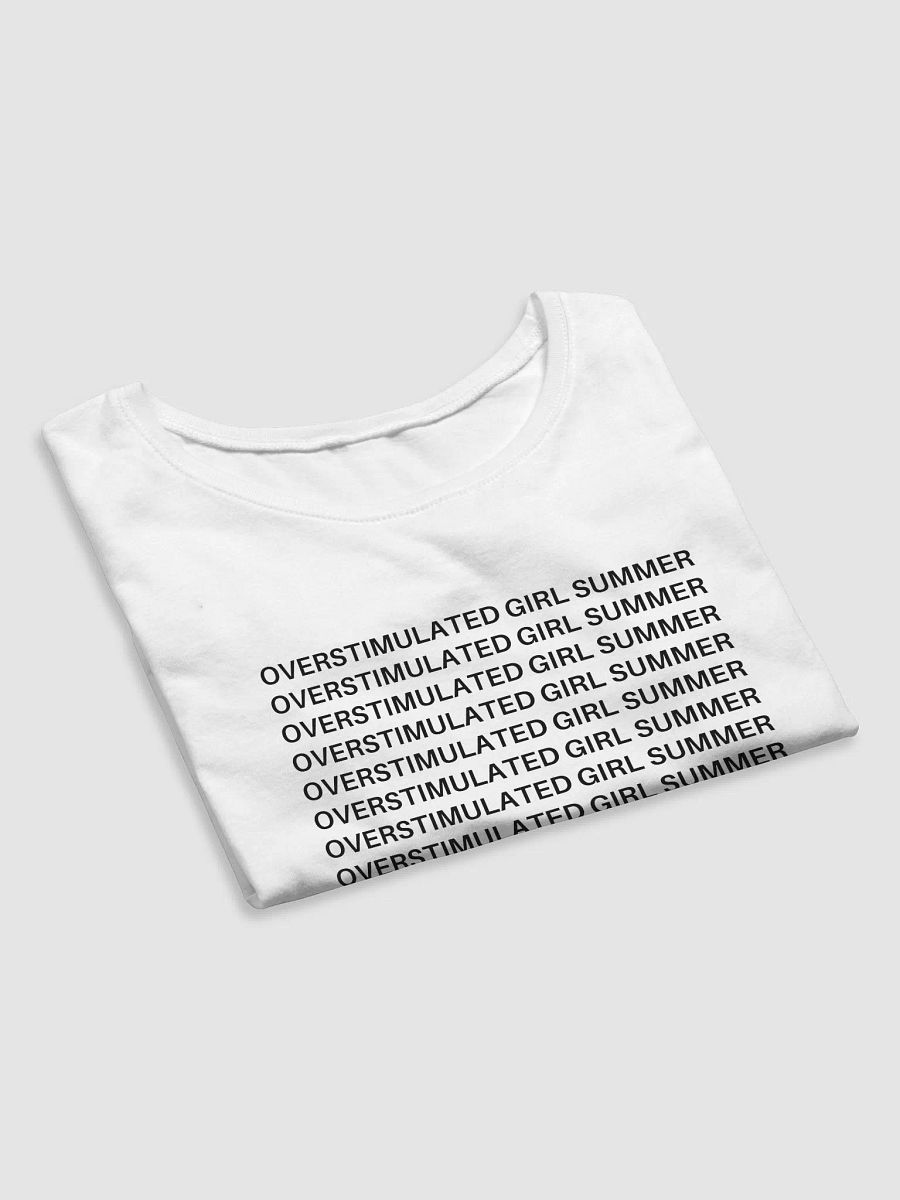 OVERSTIMULATED GIRL SUMMER black crop top product image (4)