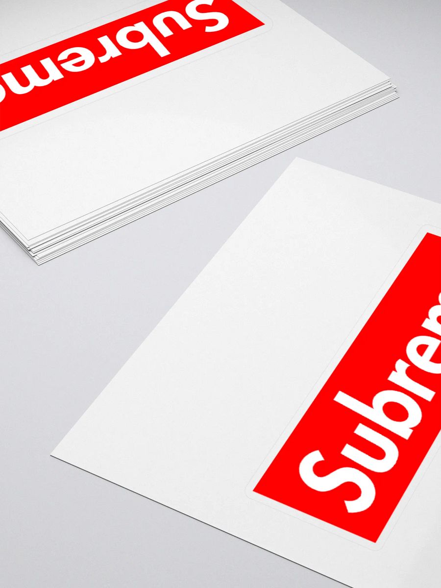 Red & White 'Subreme' Arab Sticker product image (4)