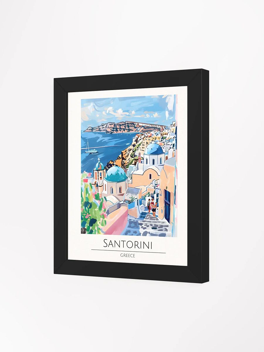 Santorini Greece Framed Travel Poster product image (3)