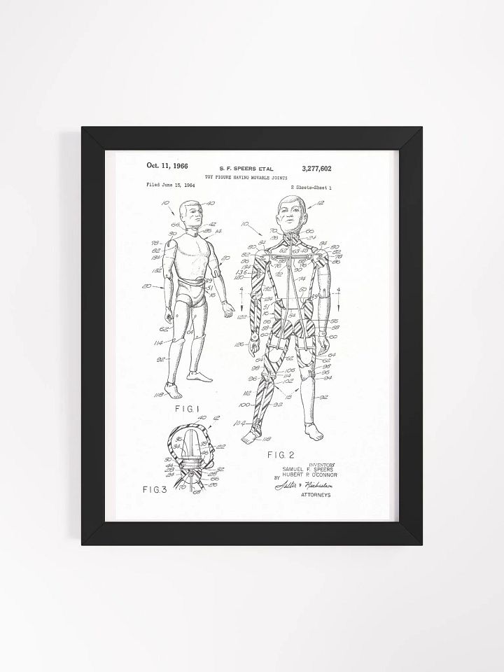 Patent Line Art Print - GIJoe First Action Figure product image (2)