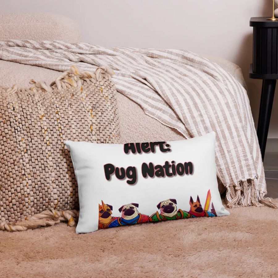 Pug Nation Warrior Pillow Case product image (27)